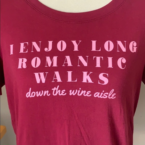 ROMANTIC WINE Tee Size Medium by FIFTH‎ SUN - Picture 2 of 6